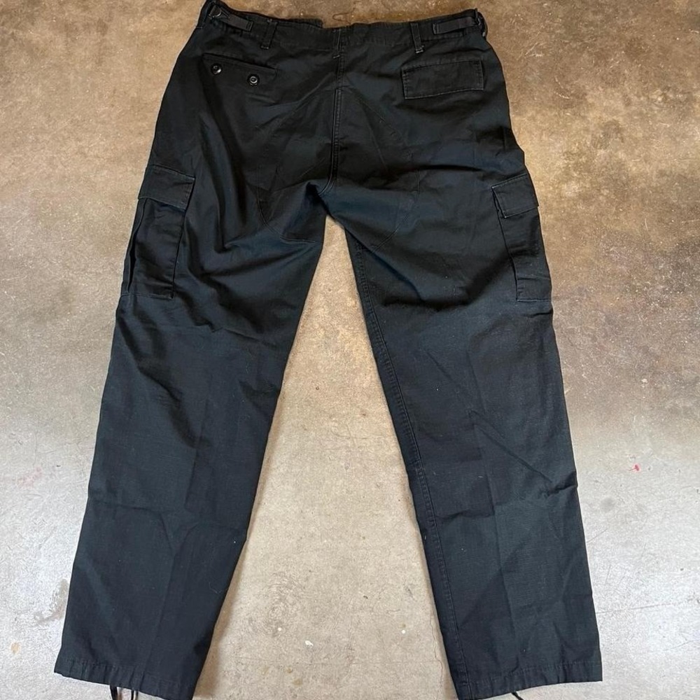 Tactical black‎ cargo pants with adjustable waist Size mens XL